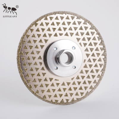 Little Ant 5 7 7 polegadas Diamante Partícula Eletroplatou Blade com flange para cerâmica de telha de mármore