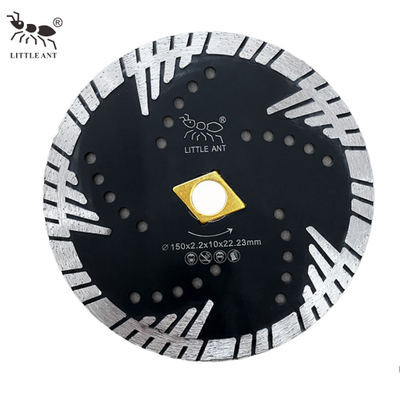 Little Ant Diamond Turbo Blade com dentes de triângulo contínuo para o corpo de proteção de concreto de arenito de granito