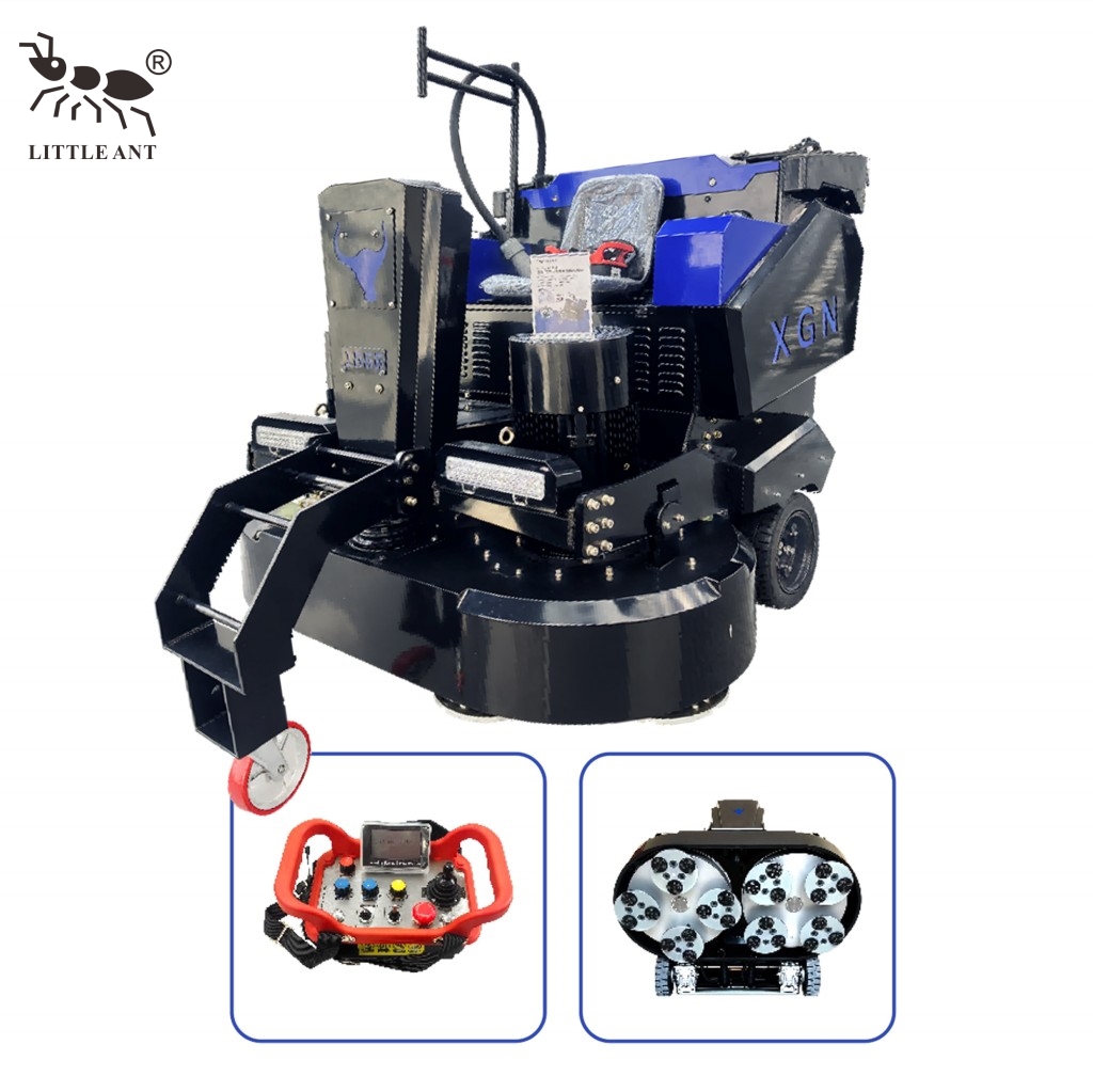 LITTLE ANT Ride-on Máquina de moagem de disco duplo com controle remoto inteligente XGN-1666 Bull Grinding King