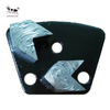 Placa de moagem de diamante de metal trapezoide para concreto 2 engrenagem circular rack seco e molhado usar azul grosso