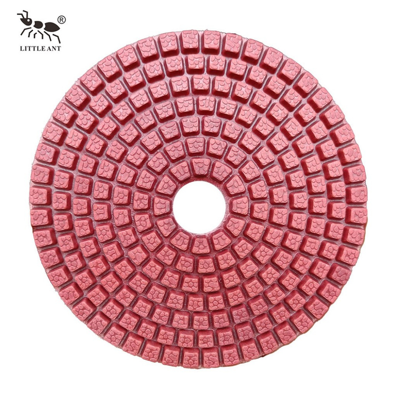 Little Ant Spot Mold 4 polegadas Polishing molhado para Marble Terrazzo Granite Stone Less Dust Alta nitidez