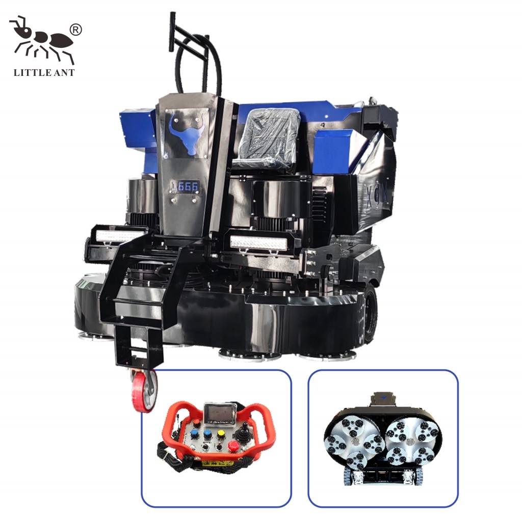 LITTLE ANT Ride-on Máquina de moagem de disco duplo com controle remoto inteligente XGN-1666 Bull Grinding King