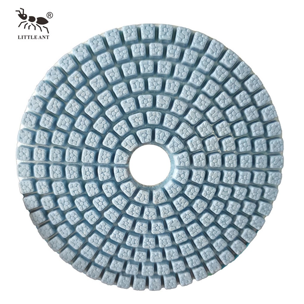Little Ant Spot Mold 4 polegadas Polishing molhado para Marble Terrazzo Granite Stone Less Dust Alta nitidez