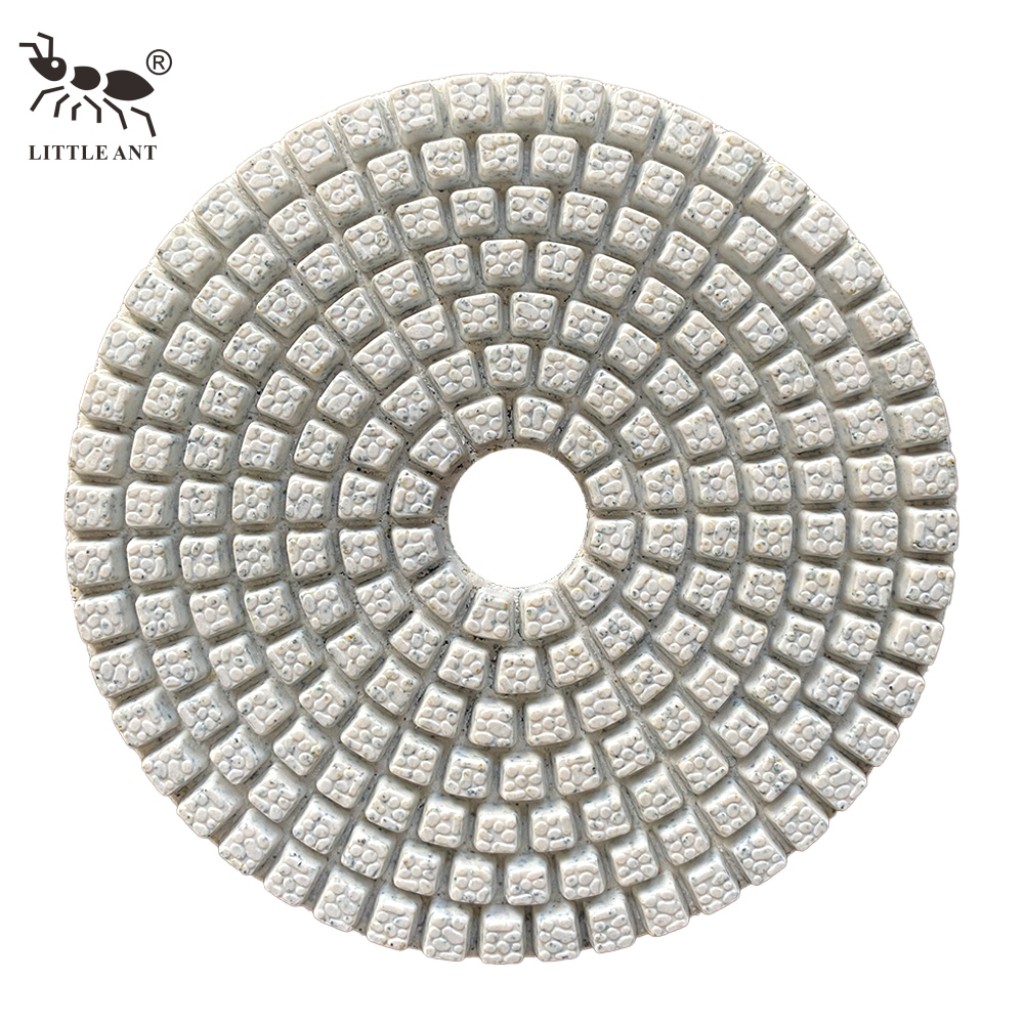 Little Ant Spot Mold 4 polegadas Polishing molhado para Marble Terrazzo Granite Stone Less Dust Alta nitidez