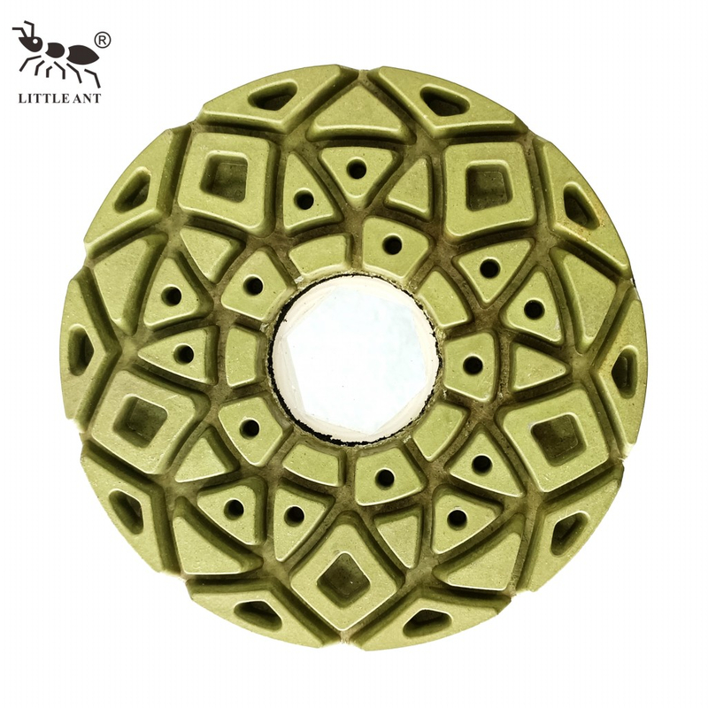 Little Ant Snail Lock 5 polegadas 125mm Polimento de borda de resina com PVC Backer Granite Marble Terrazzo Quartz