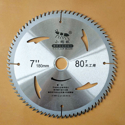 7 polegadas 80 dentes TCT Wood Cutting Circular Saw Blade