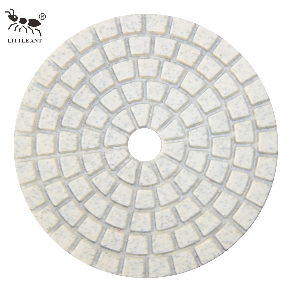 Little Ant best -seller Square Molding Polishing Pad 3 "4 " 5 "6 " 8 "polegada menos poeira para pedra de concreto