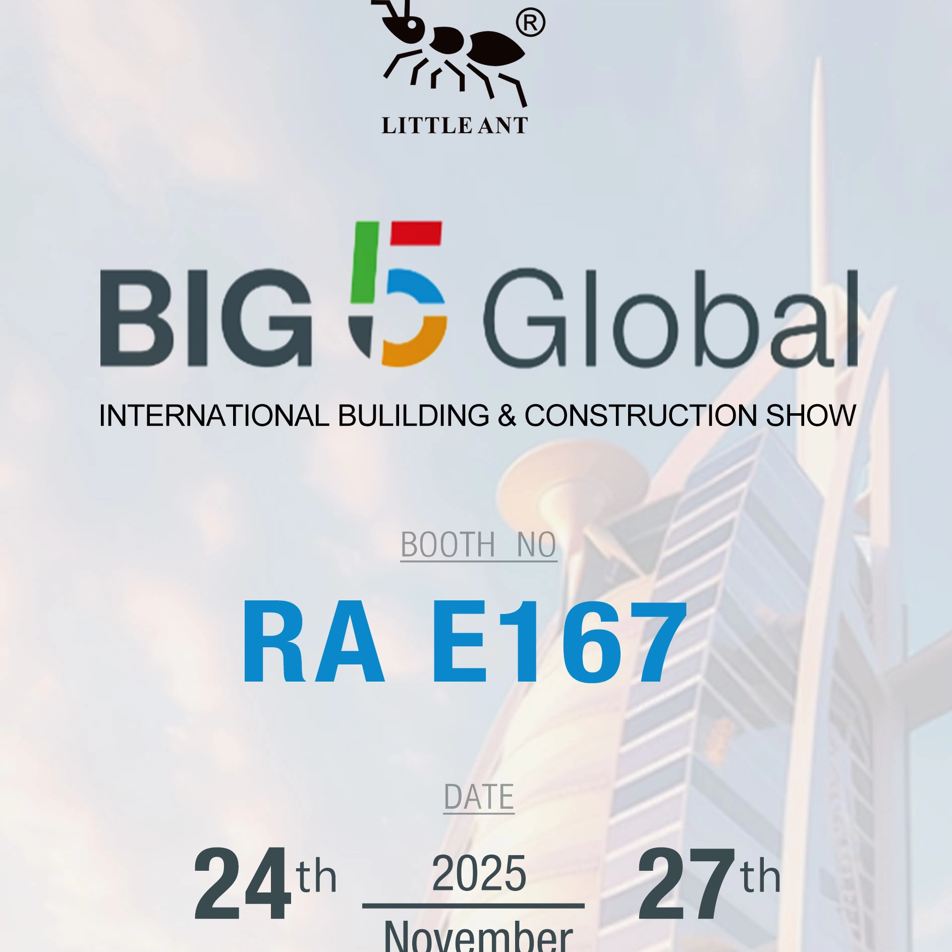 DUBAI BIG 5 — FEIRA INTERNACIONAL Global DE CONSTRUÇÃO E CONSTRUÇÃO