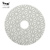 Almofada de polimento úmido de flor de 4 etapas com diamante flexível para pedra, mármore, granito, terrazzo, calcário, concreto