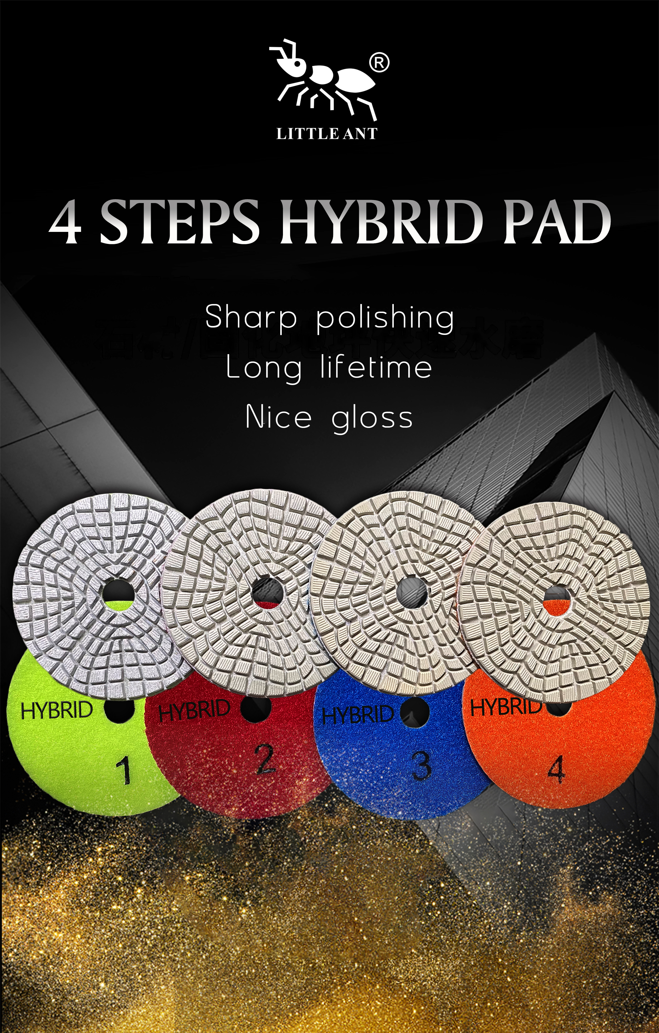 almofada de polimento