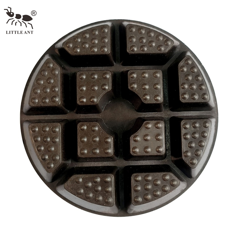 LITTLE ANT NEW 3 polegadas 4 polegadas King of Bull 3 tipos de formas almofada de polimento de piso de concreto com diamante