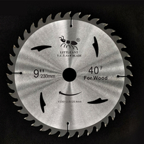 9 polegadas 40 dentes tct de corte de madeira lâmina de serra circular