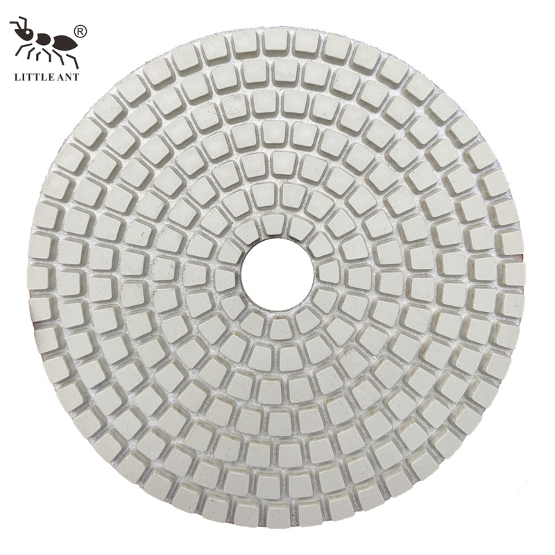 Little Ant best -seller Square Molding Polishing Pad 3 "4 " 5 "6 " 8 "polegada menos poeira para pedra de concreto