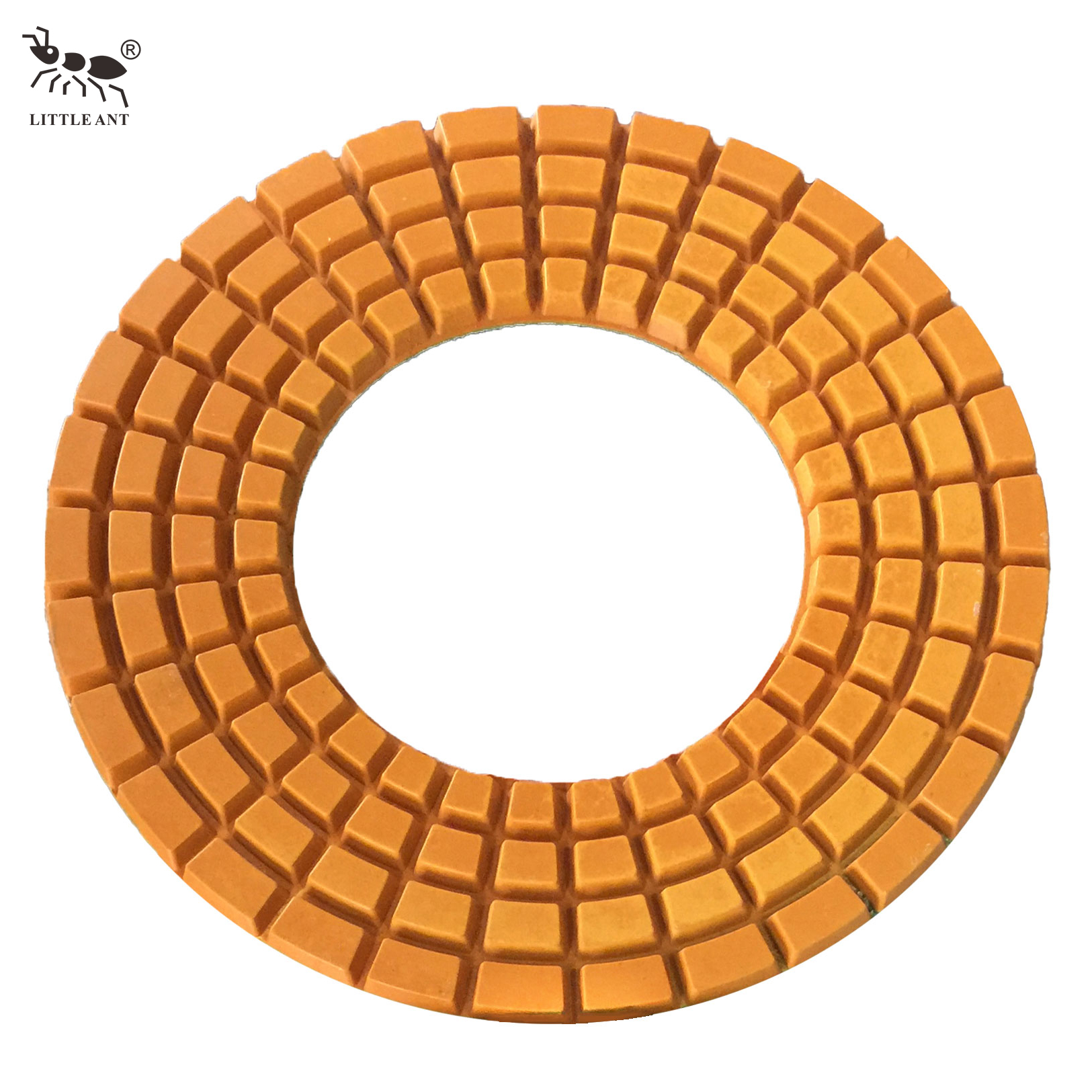 Little formiga 320mm almofada de polimento de piso de resina buraco grande 4 fileiras para ferramenta elétrica granito mármore terrazzo quartzo