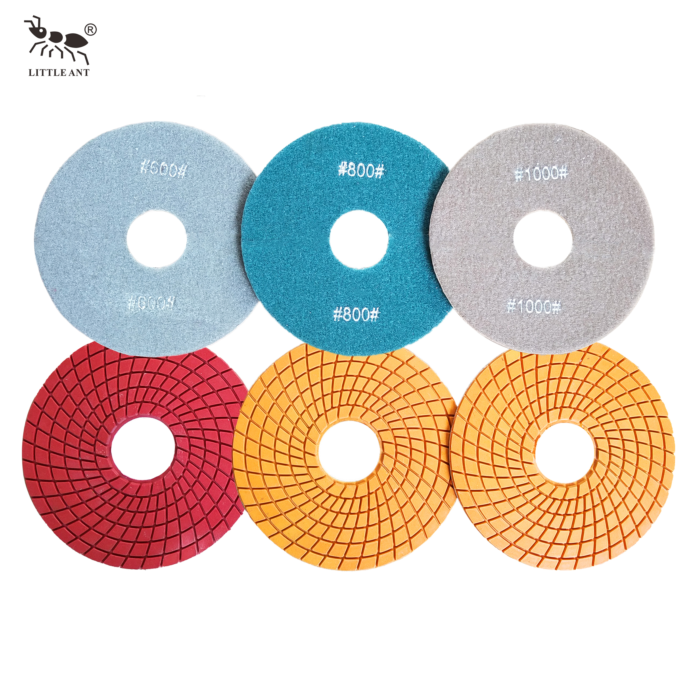 Little Ant 180mm 7 polegadas Polishing Polishing Spirl Wet True Color para pedra projetada