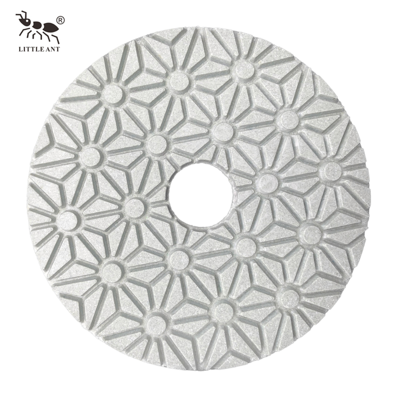 Little Ant 3 ou 4 Passos Modelo de Flor Diamond Polishing Polding Flexível para Pedra Granito Terrazzo de Terrazzo de Concreto