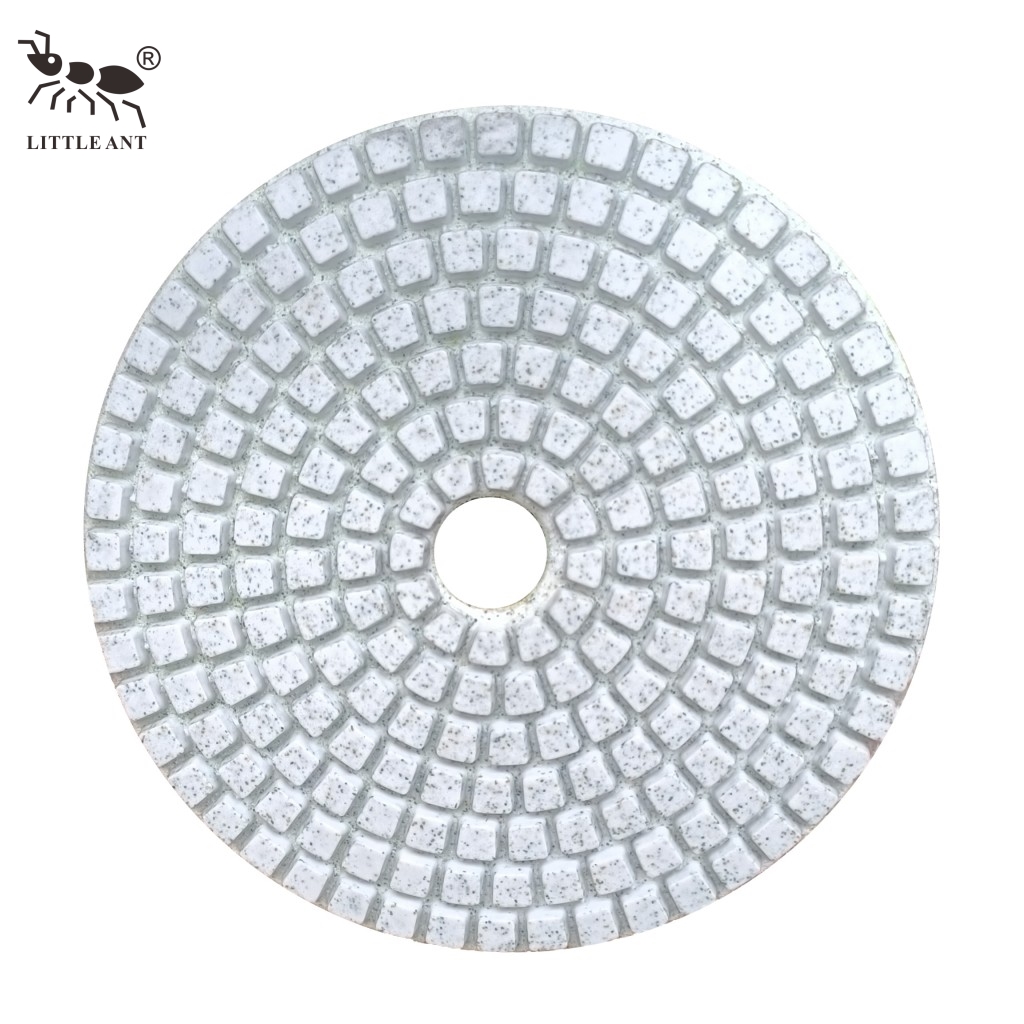 Little Ant best -seller Square Molding Polishing Pad 3 "4 " 5 "6 " 8 "polegada menos poeira para pedra de concreto