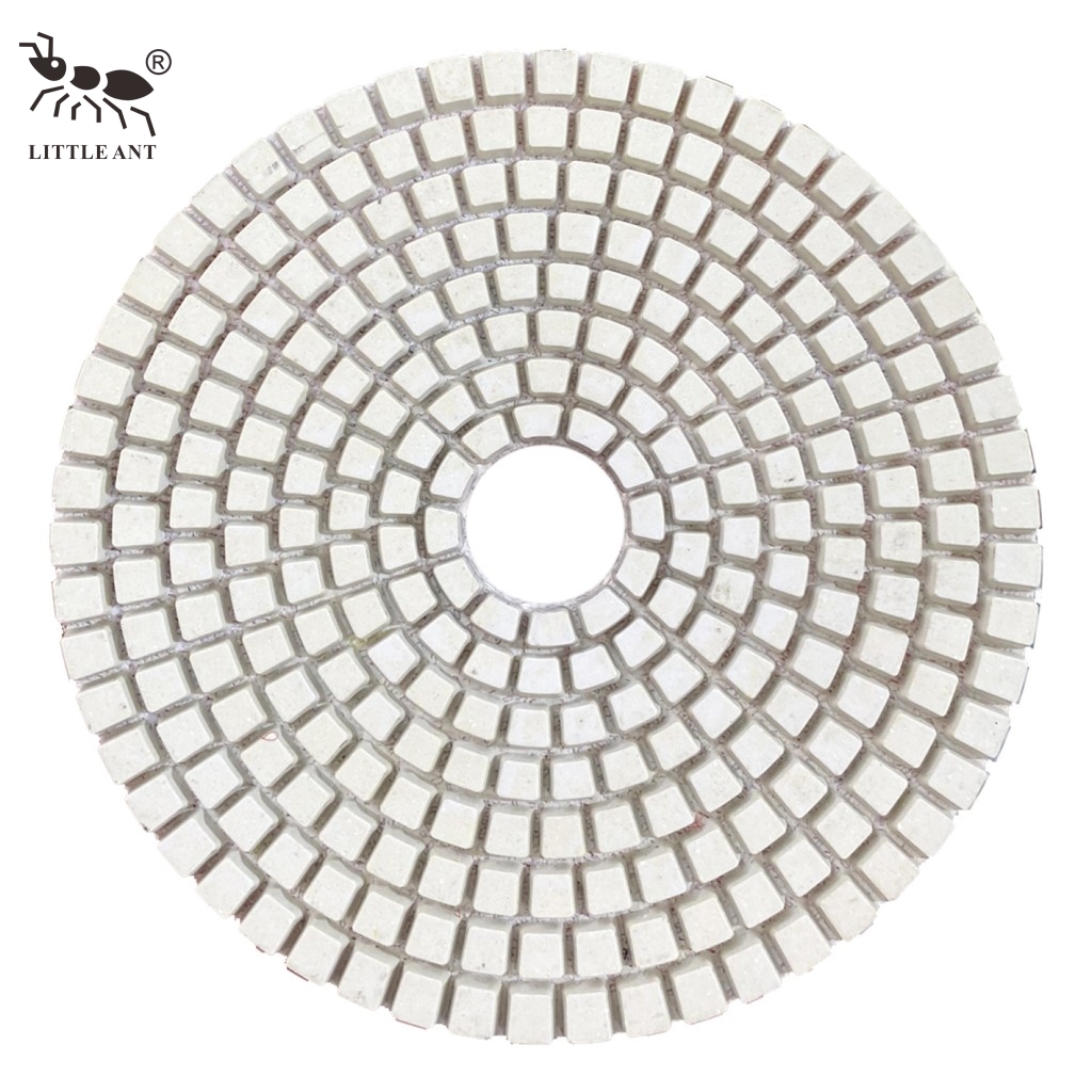Little Ant best -seller Square Molding Polishing Pad 3 "4 " 5 "6 " 8 "polegada menos poeira para pedra de concreto