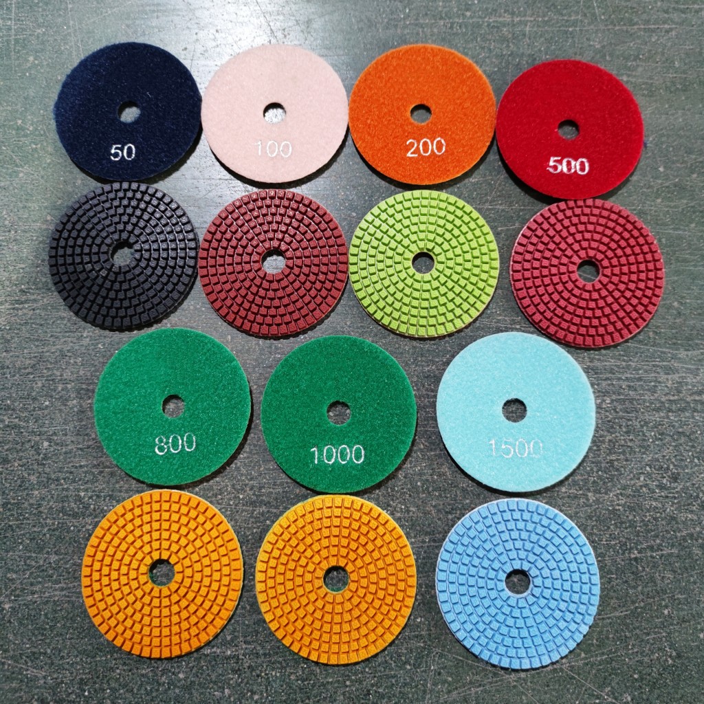 Little Ant Spot Mold 4 polegadas Polishing molhado para Marble Terrazzo Granite Stone Less Dust Alta nitidez