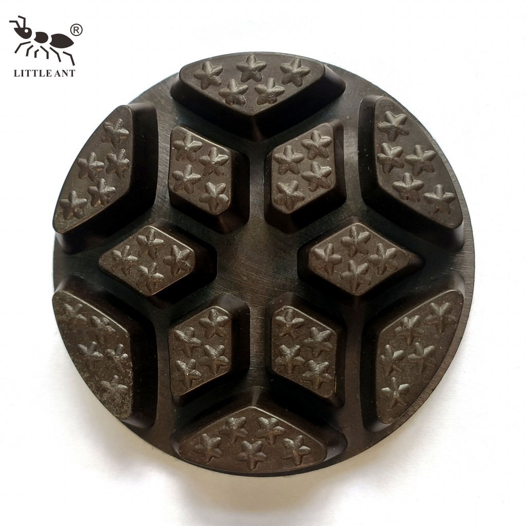 LITTLE ANT NOVO Almofada de polimento de piso de concreto de 3 polegadas Bumblebee Flame Star Diamond